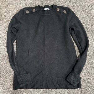 Stitch Fix Black Sweater with Button Detail
